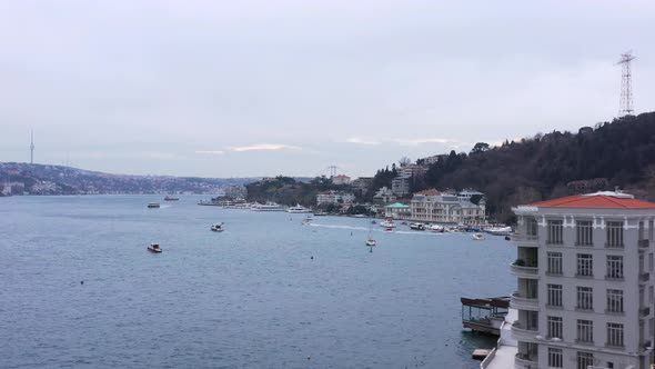 Istanbul Bebek Bosphorus Aerial View alt