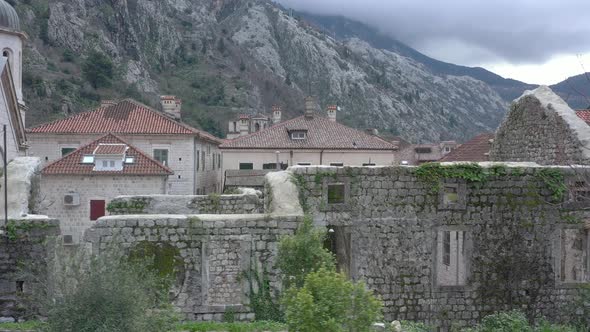 Ruins of ancient medieval buildings