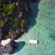 Aerial Fly-Over View of Karst Cliffs on Entalula Island, El-Nido. Palawan Island, Philippines - VideoHive Item for Sale