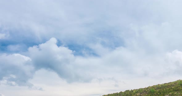 Mountain Lake Timelapse at the Summer or Autumn Time alt