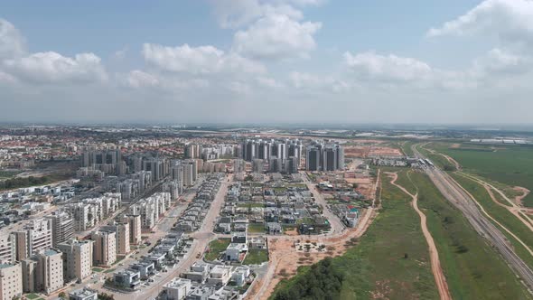 southern neighborhood buildings at southern district city netivot at israel alt