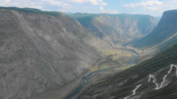 Altai Mountain Road Pass