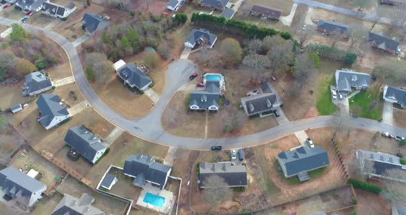 Aerial Neighborhood in the Fall