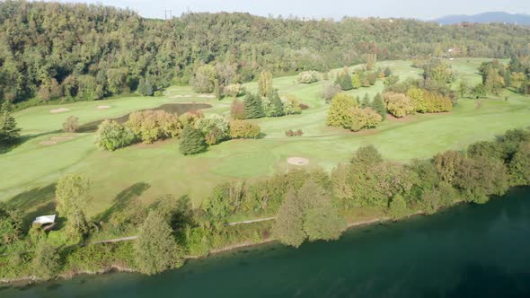Golf Course Aerial View 