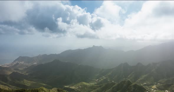 Rural Anaga Park, Tenerife Spain. Clouds Timelapse alt