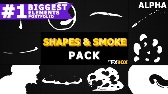 2D Shapes And Smoke | Motion Graphics Pack