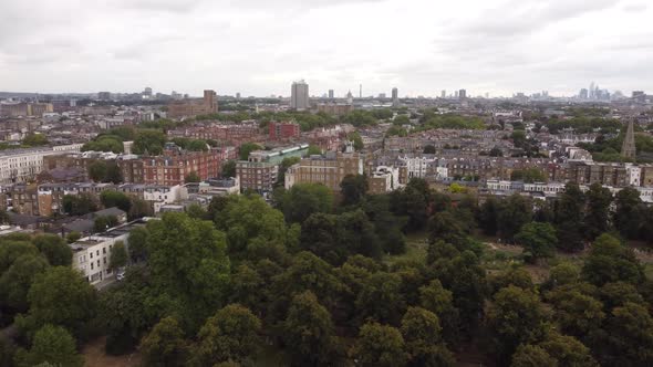 Drone View of the Cityscape of Kensington London