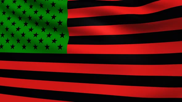 African American Flag 4K alt
