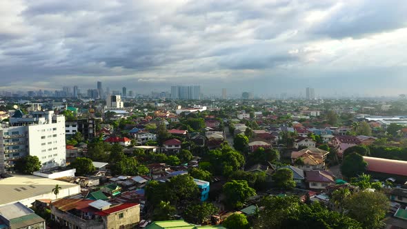 Manila, the Capital of the Philippines Aerial View alt