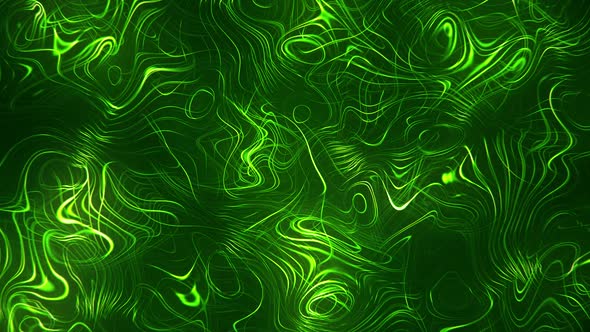 Green Smooth Wavy Lines