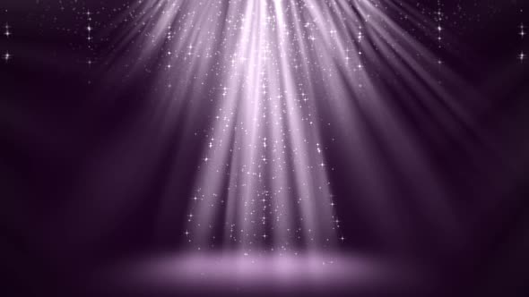 Purple Magic Light Rays with Particles