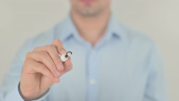 Sign Up, Writing on Transparent Screen alt