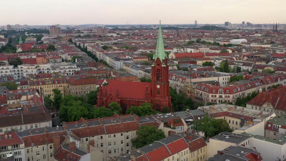 Panoramic Curve Footage of Buildings in Urban Neighbourhood in City alt