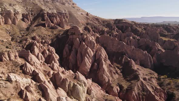 Cappadocia Landscape Aerial View. Turkey. Goreme National Park alt