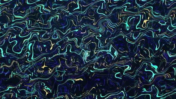 Colorful Liquid Wavy Abstraction