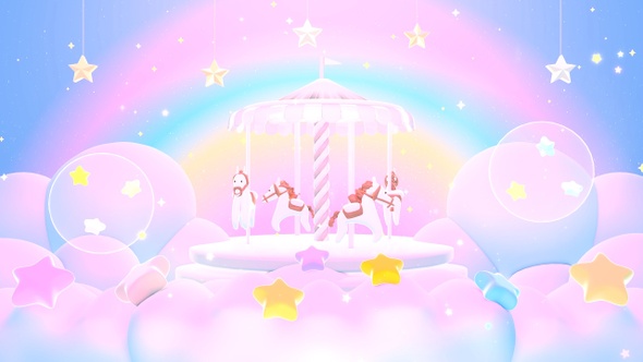 Sweet Rainbow Carousel Dream alt