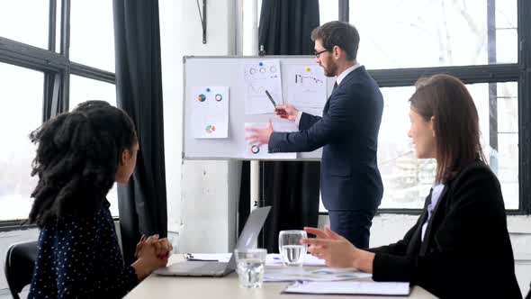 Collaboration Business Brainstorm of Business Partners of Multiracial People in Modern Office alt