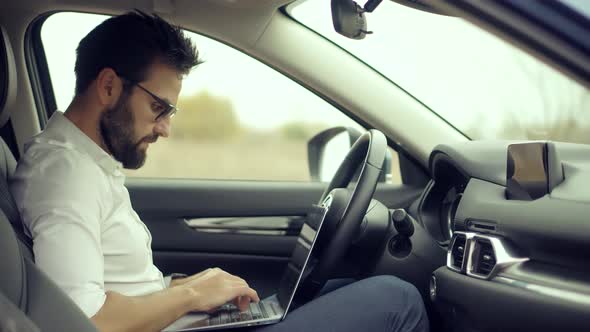 Freelancer Laptop Notebook.Remote Worker Online Work Businessman. It Software Developer.Program Code alt