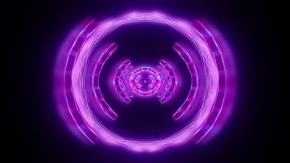 Bright Glowing Abstract Morphing VJ Loop