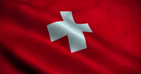 Switzerland waving Flag