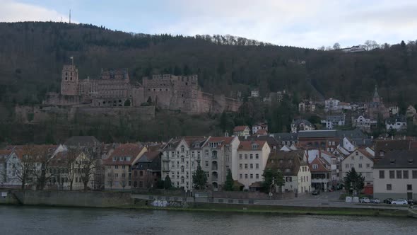 Heidelberg Castle over the city alt