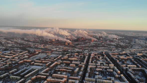 Poor Environment. Environmental Disaster. Harmful Emissions Into The Environment