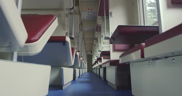 Inside a Passenger Train in Russia alt