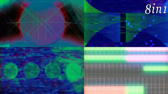 Glitch Noise - VJ Loop Pack (8in1) alt