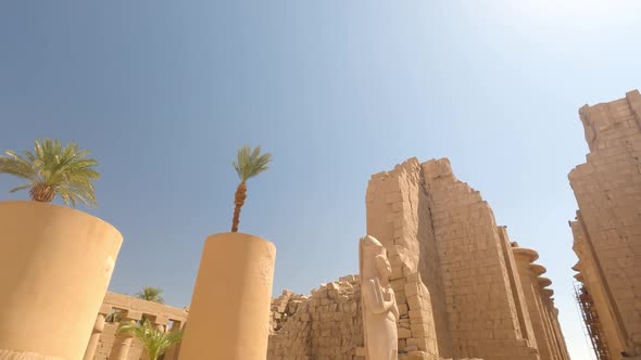 Ruins of the Egyptian Karnak Temple the Largest Openair Museum in Luxor
