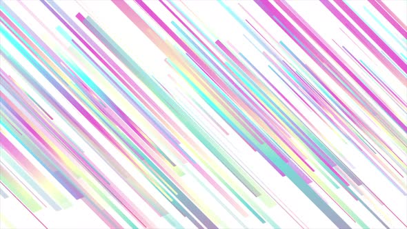Holographic Geometric Abstract Stripes