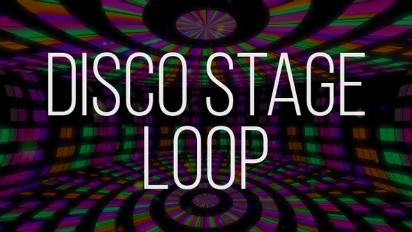 Disco Stage Colorful Background