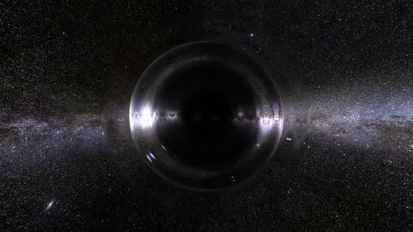 Blackhole Gravitational Lensing Orbit Seamless Loop alt