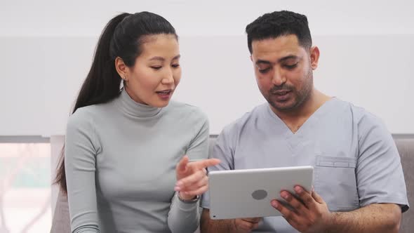 Doctor Video Footage - The Dental Procedure Using A Digital Tablet alt