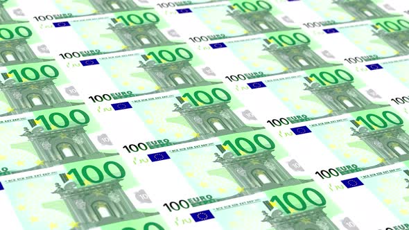 100 Euro Note Money Loop Background 4K 14