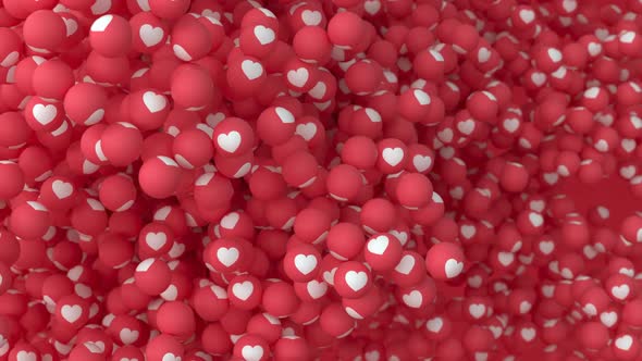 'Love' Emoji Balls - Floating #2 alt