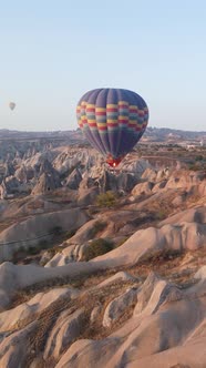 Cappadocia Turkey  Vertical Video of Balloon Launch alt