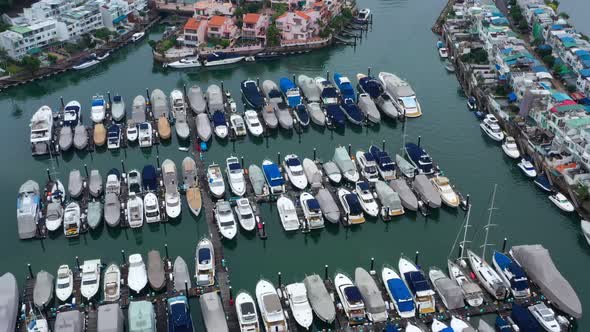 Top View of Yacht Club