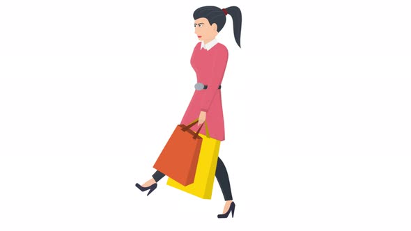 Woman With Shopping