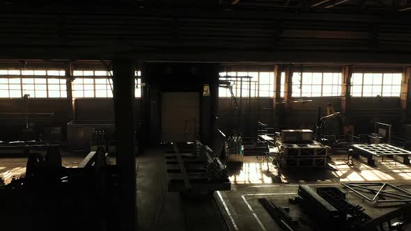 Large Dark Warehouse for Building Materials