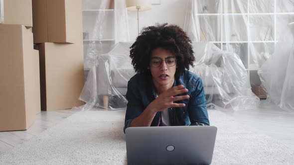 New Home Virtual Meeting Housewarming Guy Online alt