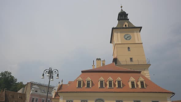The roof and tower of the Old Town Hall