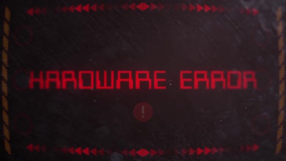 Hardware Error Warning Alert Signaling On An Old Monitor alt