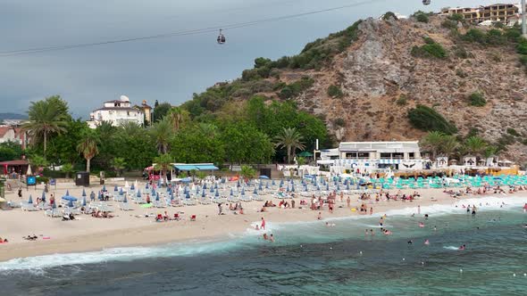 Texture of the sea aerial view 4K alt