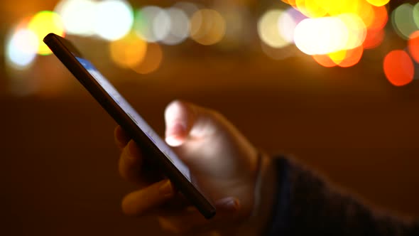 Midnight Girl Uses A Smart Phone 42 alt