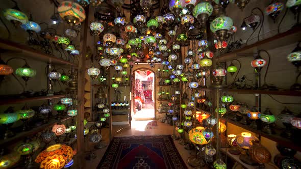 Traditional Bright Decorative Hanging Eastern Lights and Colorful Mosaic Lamps with Vivid Colors alt