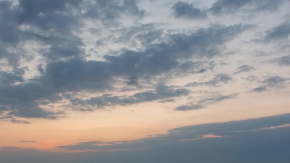 Beautiful Sky, Sunrise With Clouds In The Sky, Religion, Timelapse