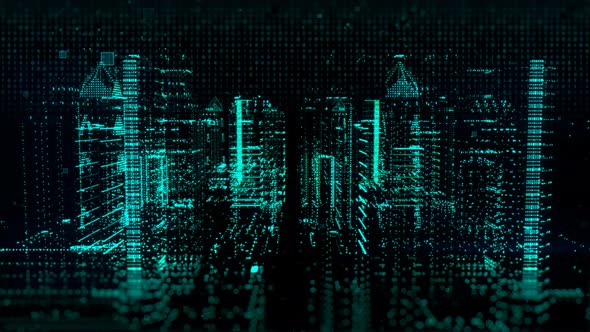 Digital City Background