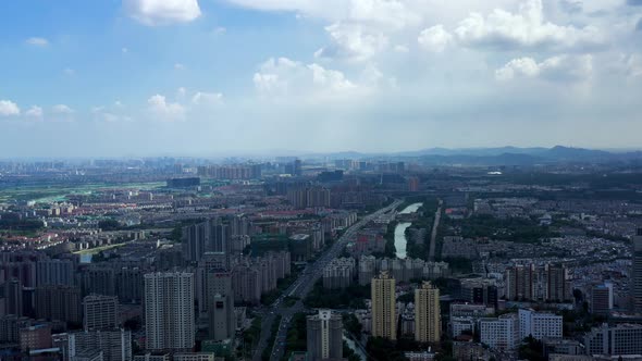 Nanjing City, Jiangsu Province, urban construction landscape alt