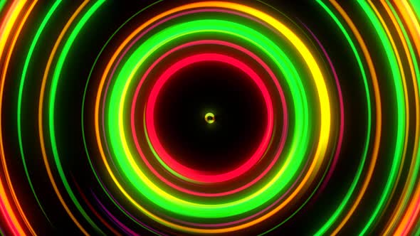 Abstract Fantasy Glow Circle Background