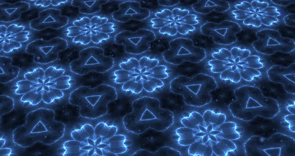 Abstract digital  floral background animation.Abstract floral surface design movie.